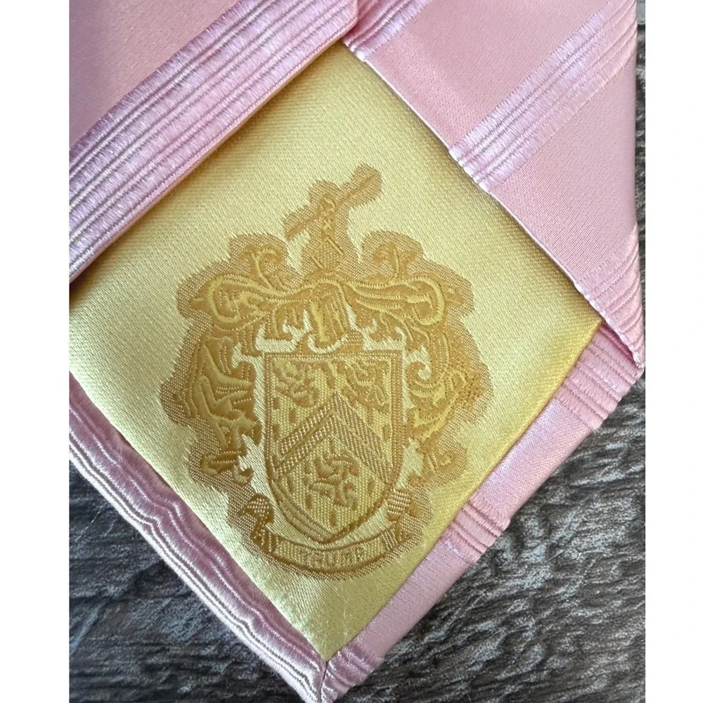 Donald J. Trump Necktie Pink Silk Striped Signature Collection Formal Business
